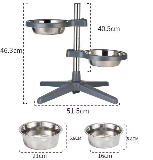 Topmast justerbart foderstativ 46,3cm. - Image 2