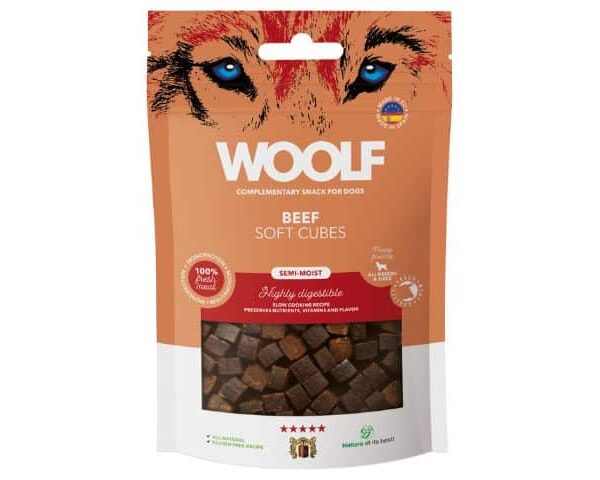Woolf Soft Cubes Beef 100g