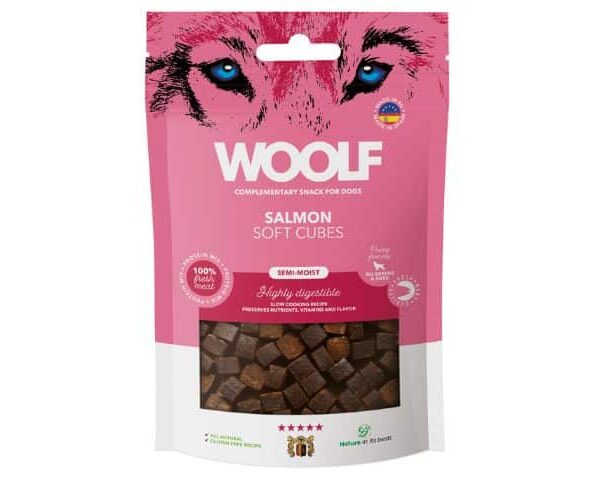 Woolf Soft Cubes Salmon 100g