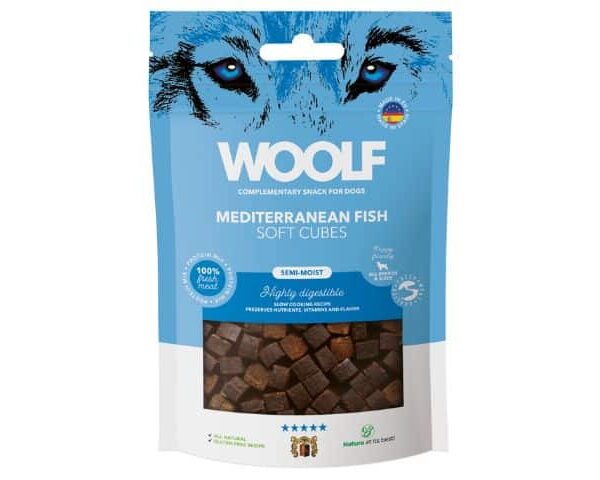 Woolf Soft Cubes Mediteranean Fish 100g