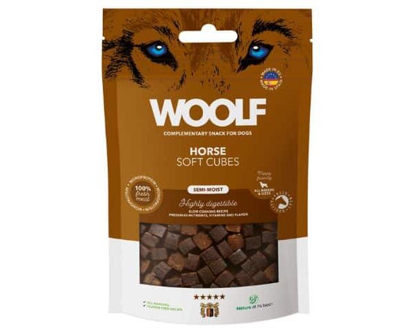 Woolf Soft Cubes Horse 100g
