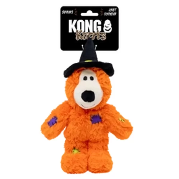 Kong Halloween Wildknots Witch Bear Orange S/m