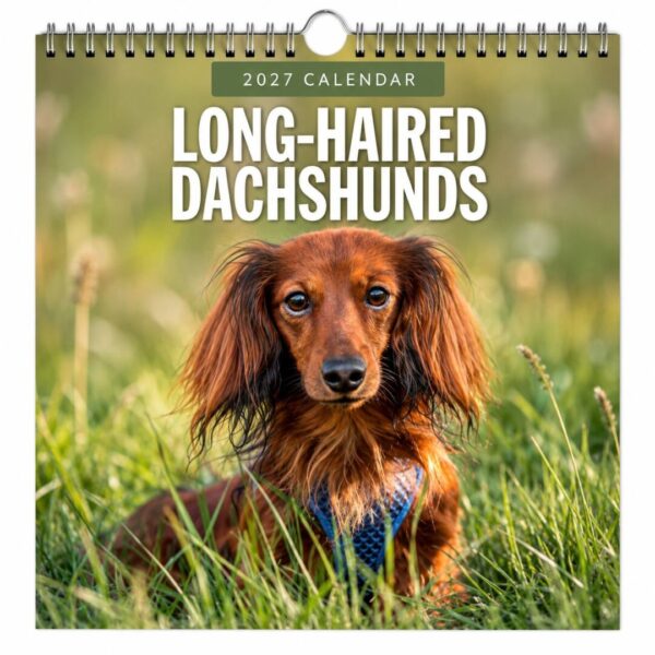 Kalender 2027 Langhåret Gravhund