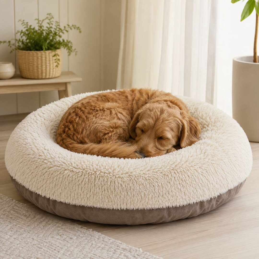 Nest Donut Rede Hundeseng - hvid/grå - Image 2