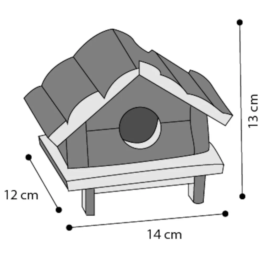 Træhus med Terrasse til Små Gnavere - Image 2