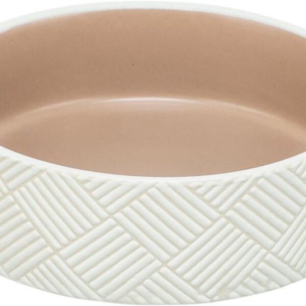 Trixie Hvid/Beige Keramik Skål 16cm