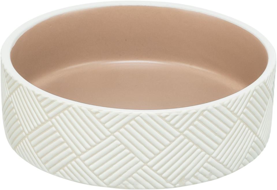 Trixie Hvid/Beige Keramik Skål 16cm