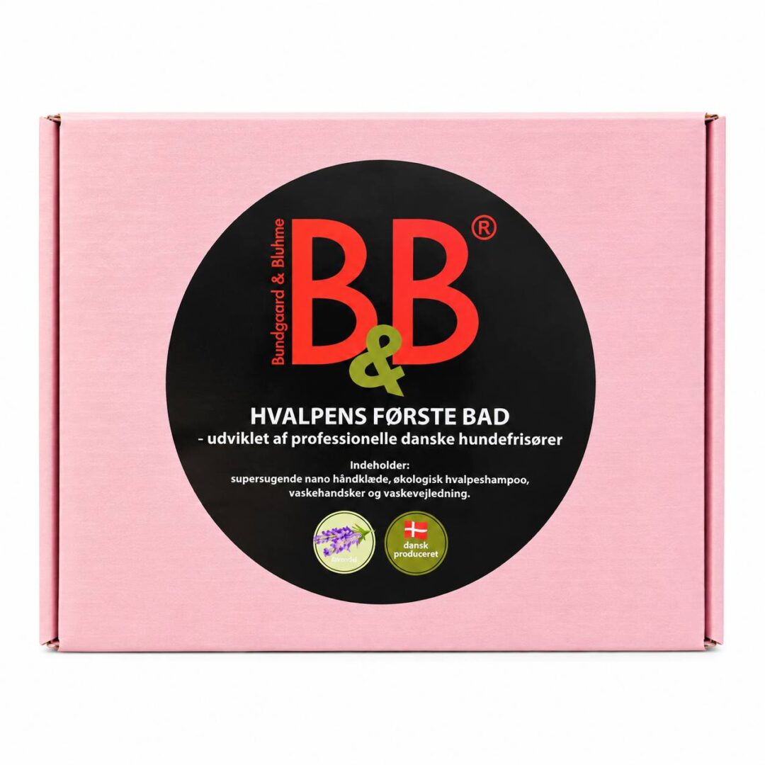 B&B Hvalpens Første Bad Rosa Kasse